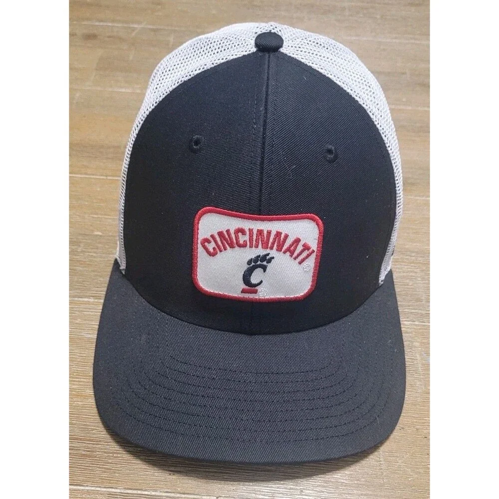 Cincinnati Bearcats '47 Arid Adjustable Trucker Hat Black & White Mesh Snapback